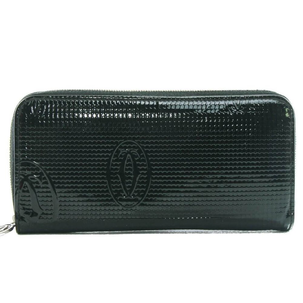 Authentic Must De Cartier Happy Birthday black zippy wallet - Picture 2 of 11